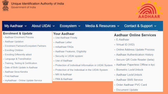 [uidai.gov.in] My Aadhaar Portal Login, Self Service Update, Adhaar Card Update, Status @ myaadhar.uidai.gov.in