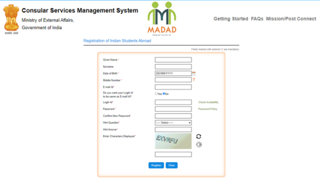 Madad Portal Student Registration, Login, Grievance Status Check @ madad.gov.in