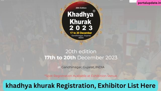 khadhya khurak Registration 2023, Exhibition Gandhinagar, Exhibitor List, Dates